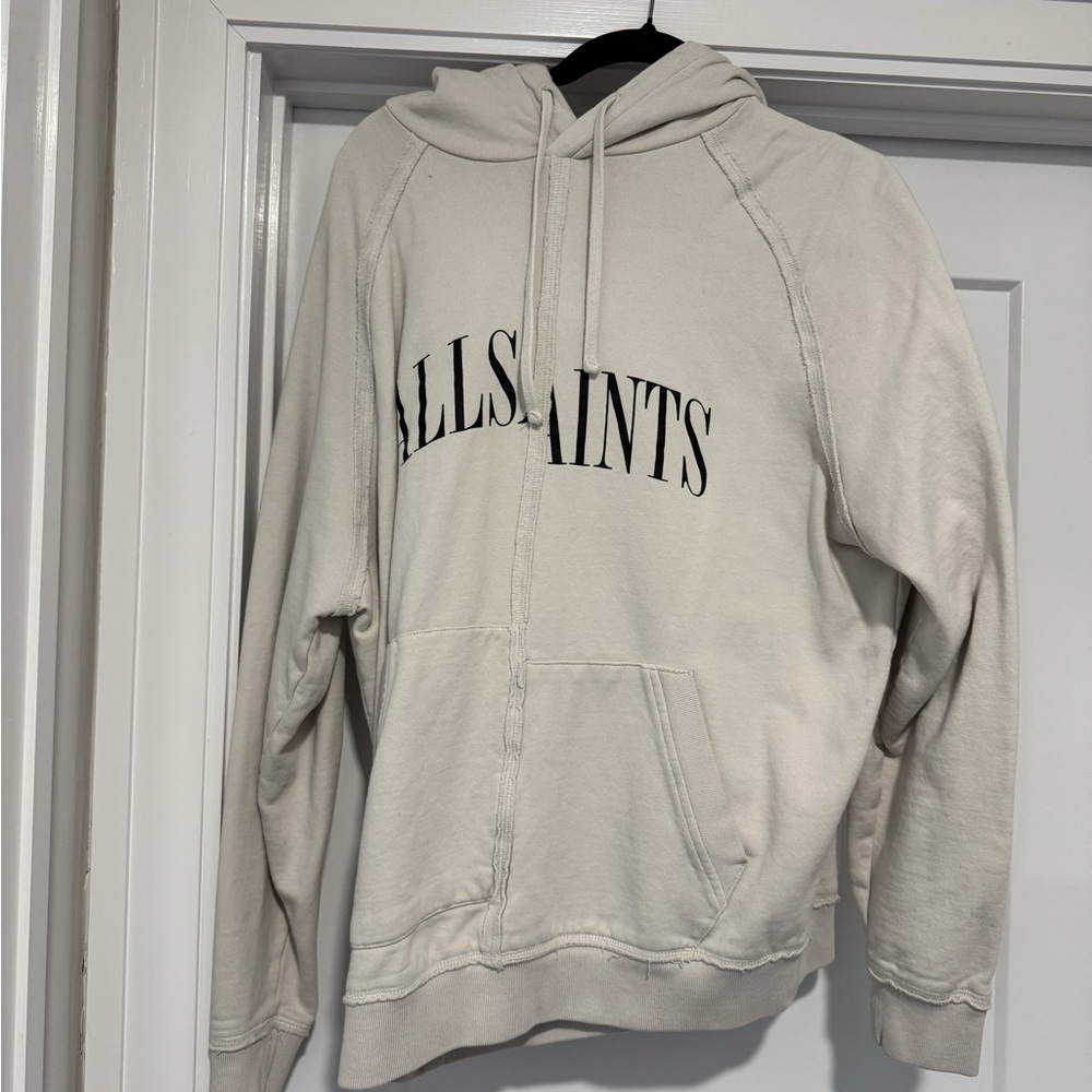 AllSaints Cream Hoodie